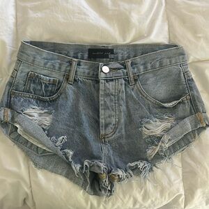 Distressed Jean Shorts